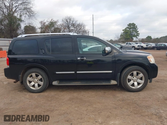 2011 Nissan Armada SV with VIN 5N1BA0ND8BN605841, listed as a IAAI auction lot 41510554 with 212,335 mi miles and . Bid and sale history available at DreamBid. Image 13.