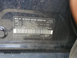 2018 Mitsubishi Outlander Sport ES 2.0 with VIN JA4AP3AU7JU016820, listed as a Copart auction lot 50032305 with 0 mi miles and Salvage Title. Bid and sale history available at carsss.com. Image 13.