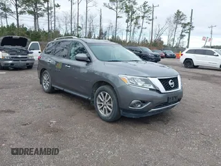 2015 Nissan Pathfinder SV with VIN 5N1AR2MN5FC702068, listed as a IAAI auction lot 41404755 with 179,926 mi miles. Bid and sale history available at carsss.com. Image 1.