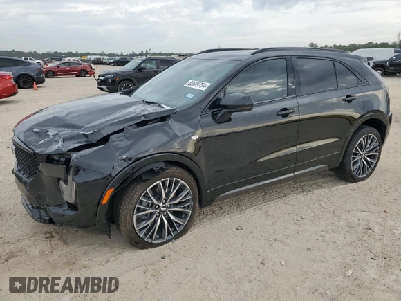 2024 Cadillac XT4 FWD Sport with VIN 1GYFZER46RF213543, listed as a Copart auction lot 83609754 with 3,878 mi miles and Salvage title. Bid and sale history available at DreamBid. Image 1.