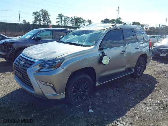 2021 Lexus GX with VIN JTJAM7BX6M5291573, listed as a IAAI auction lot 41872180 with 33,832 mi miles. Bid and sale history available at carsss.com. Image 2.