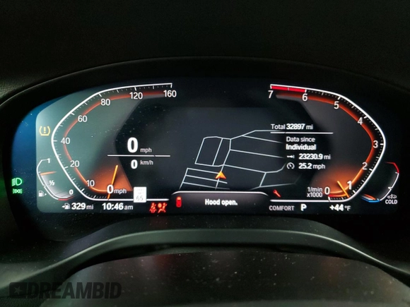 2024 BMW X3 sDrive30i with VIN 5UX43DP0XR9T81899, listed as a Copart auction lot 51608465 with 32,897 mi miles and Non Repairable. Bid and sale history available at DreamBid. Image 9.