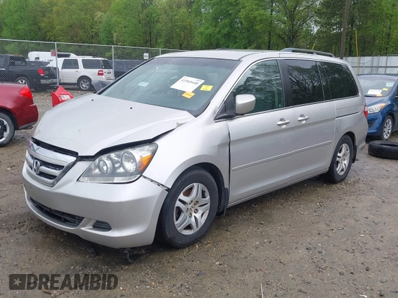 2007 Honda Odyssey EX with VIN 5FNRL38457B120170, listed as a IAAI auction lot 41960440 with 280,153 mi miles and . Bid and sale history available at DreamBid. Image 2.