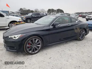 2022 Infiniti Q60 Red Sport 400 with VIN JN1FV7LL8NM680324, listed as a Copart auction lot 41792955 with 36,089 mi miles and Salvage title. Bid and sale history available at DreamBid. Image 1.