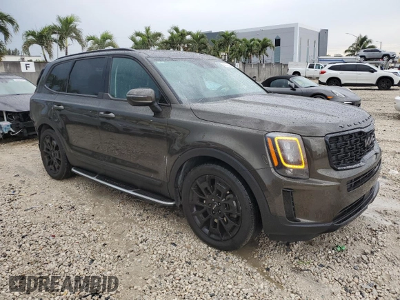 2022 Kia Telluride EX with VIN 5XYP3DHC6NG265213, listed as a Copart auction lot 50172375 with 58,458 mi miles and Salvage Title. Bid and sale history available at carsss.com. Image 4.