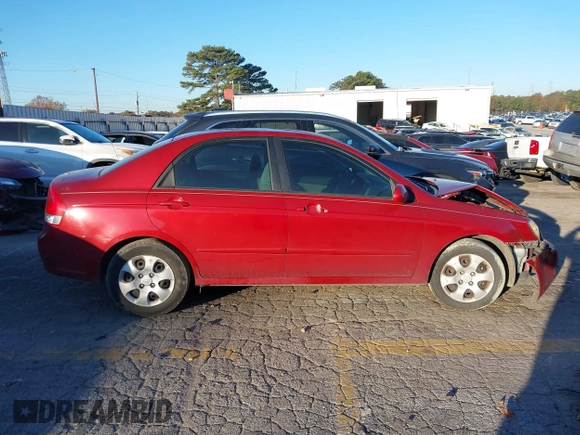 2008 Kia Spectra EX with VIN KNAFE121685532856, listed as a IAAI auction lot 40996849 with 153,194 mi miles. Bid and sale history available at carsss.com. Image 12.