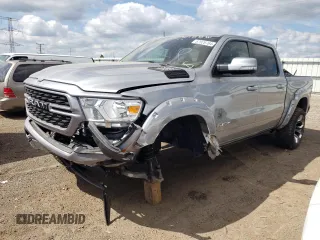 2022 Ram 1500 Big Horn with VIN 1C6SRFFT0NN135872, listed as a Copart auction lot 67926764 with 26,976 mi miles and Salvage title. Bid and sale history available at DreamBid. Image 1.