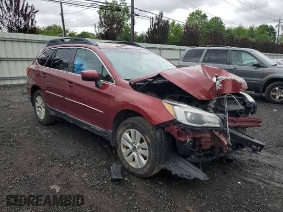 2015 Subaru Outback Premium z VIN 4S4BSACC6F3298054, wystawiony jako Copart lot #57621615 z przebiegiem Nie podano mil oraz Szkoda całkowita • Salvage title. Historia ofert i sprzedaży dostępna na DreamBid. Obrazek 4.