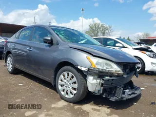 2015 Nissan Sentra SV with VIN 3N1AB7AP3FY302449, listed as a IAAI auction lot 39210641 with 30,711 mi miles. Bid and sale history available at carsss.com. Image 1.