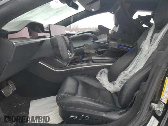 2023 Tesla Model S Plaid with VIN 5YJSA1E66PF502841, listed as a Copart auction lot 45660445 with 29,860 mi miles and Salvage title. Bid and sale history available at DreamBid. Image 7.