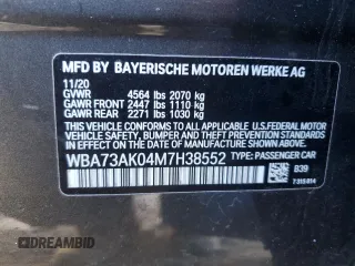 2021 BMW 2 Series 228i xDrive with VIN WBA73AK04M7H38552, listed as a Copart auction lot 41770454 with 26,501 mi miles. Bid and sale history available at carsss.com. Image 12.