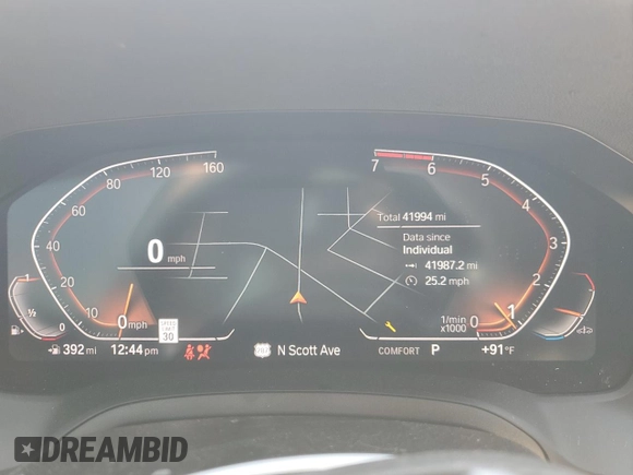 2023 BMW 4 Series 430i xDrive с VIN WBA73AV06PFN98572, выставлен на аукционе Copart как лот 75961184 с пробегом 41 994 миль миль и Списание • Salvage title. История ставок и продаж доступна на DreamBid. Изображение 9.
