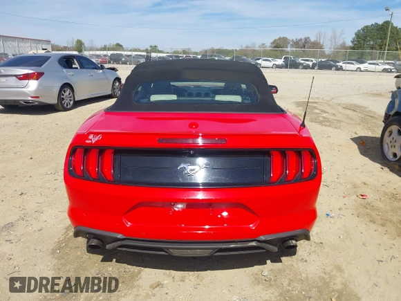 2018 Ford Mustang EcoBoost Premium with VIN 1FATP8UH7J5155307, listed as a IAAI auction lot 41807945 with 57,933 mi miles and . Bid and sale history available at carsss.com. Image 16.