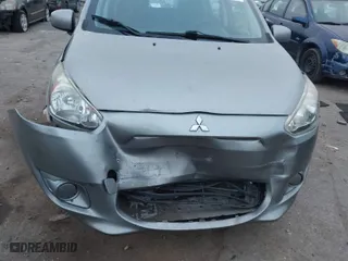 2015 Mitsubishi Mirage DE with VIN ML32A3HJ8FH038044, listed as a IAAI auction lot 41173545 with 84,691 mi miles. Bid and sale history available at carsss.com. Image 6.