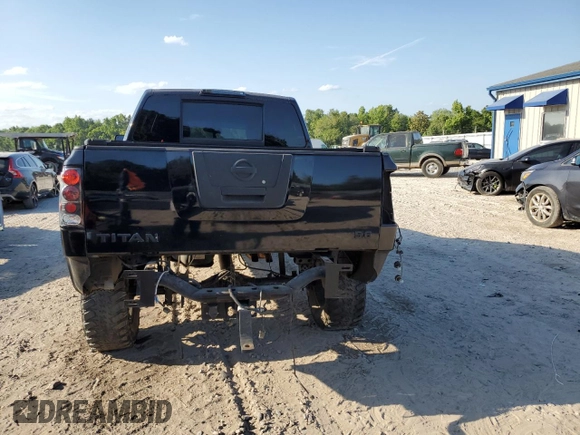2012 Nissan Titan SV with VIN 1N6BA0EC0CN316317, listed as a Copart auction lot 57576905 with 113,323 mi miles and Salvage title. Bid and sale history available at DreamBid. Image 6.