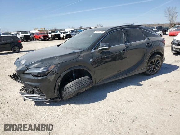 2023 Lexus RX with VIN 2T2BAMCA6PC016958, listed as a Copart auction lot 48016205 with 30,044 mi miles and Salvage Title. Bid and sale history available at carsss.com. Image 1.