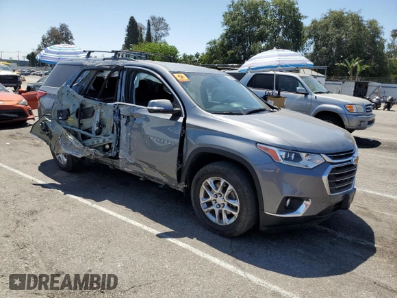 2018 Chevrolet Traverse LT Cloth with VIN 1GNERGKW4JJ197375, listed as a Copart auction lot 57534965 with 74,833 mi miles and Salvage title. Bid and sale history available at DreamBid. Image 4.