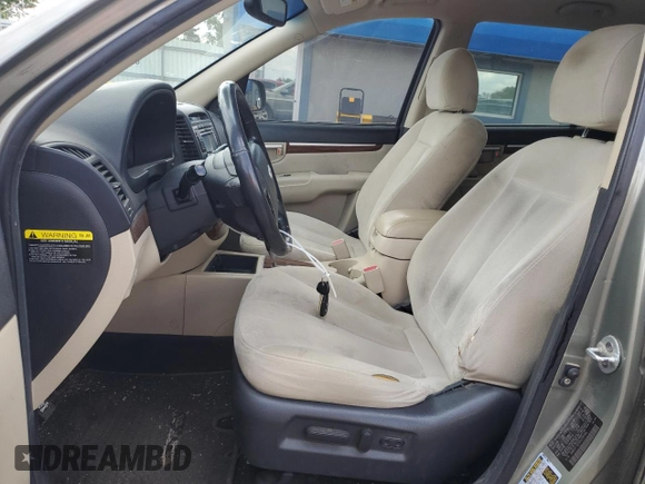 2009 Hyundai Santa Fe Limited with VIN 5NMSH13E99H256486, listed as a Copart auction lot 55620925 with 271,499 mi miles and Salvage title. Bid and sale history available at DreamBid. Image 7.