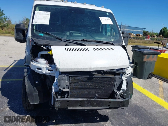 2022 Ram ProMaster Cargo with VIN 3C6LRVNG4NE132710, listed as a IAAI auction lot 41797653 with 61,848 mi miles and . Bid and sale history available at DreamBid. Image 13.