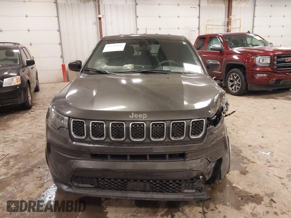 2023 Jeep Compass Sport with VIN 3C4NJDAN8PT531397, listed as a IAAI auction lot 41545093 with 9,915 mi miles and . Bid and sale history available at DreamBid. Image 12.