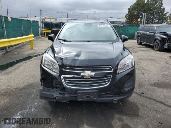 2016 Chevrolet Trax LS with VIN KL7CJNSB7GB631975, listed as a Copart auction lot 47319595 with 80,010 mi miles and Salvage Title. Bid and sale history available at carsss.com. Image 5.