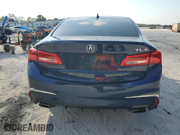 2019 Acura TLX with VIN 19UUB2F38KA002330, listed as a Copart auction lot 43349035 with 104,739 mi miles and Non Repairable. Bid and sale history available at carsss.com. Image 6.