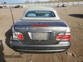 2001 Mercedes-Benz CLK 320/430 with VIN WDBLK70G41T057037, listed as a Copart auction lot 81661884 with 63,580 mi miles and Salvage Title. Bid and sale history available at DreamBid. Image 6.