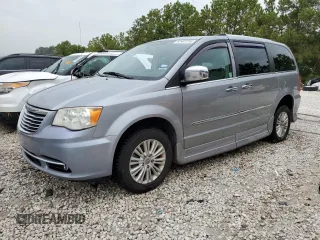 2013 Chrysler Town & Country Limited with VIN 2C4RC1GG1DR715937, listed as a Copart auction lot 62907254 with 95,580 mi miles and Salvage Title. Bid and sale history available at DreamBid. Image 1.