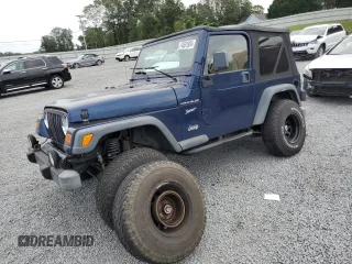 2002 Jeep Wrangler Sport with VIN 1J4FA49S62P704405, listed as a Copart auction lot 74531924 with 0 mi miles and Salvage Title. Bid and sale history available at carsss.com. Image 1.