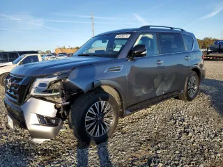 2023 Nissan Armada SL with VIN JN8AY2BA5P9402136, listed as a Copart auction lot 84668974 with 50,660 mi miles and Salvage Title. Bid and sale history available at carsss.com. Image 1.