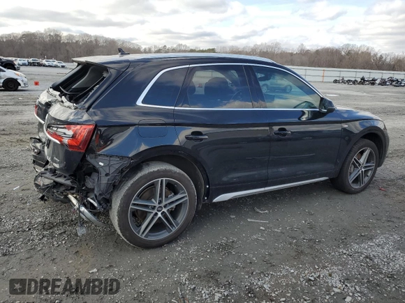 2021 Audi Q5 Premium Plus with VIN WA1E2AFY0M2029330, listed as a Copart auction lot 44717585 with 0 mi miles and Salvage Title. Bid and sale history available at carsss.com. Image 3.