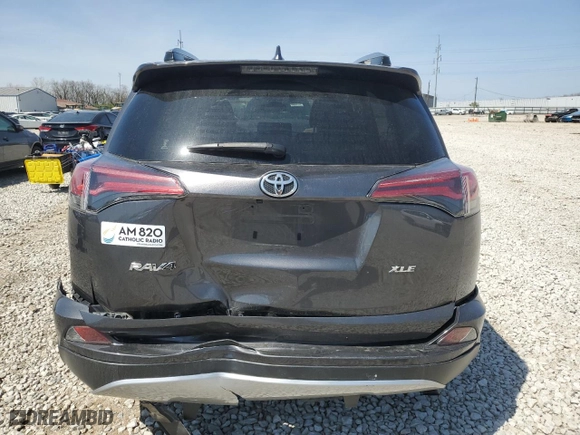 2018 Toyota RAV4 XLE with VIN JTMWFREV8JJ203019, listed as a Copart auction lot 53725105 with 120,804 mi miles and Salvage Title. Bid and sale history available at carsss.com. Image 6.