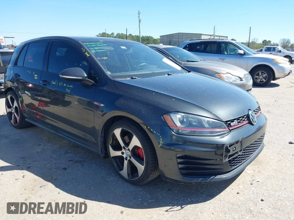 2016 Volkswagen Golf GTI SE with VIN 3VW4T7AU7GM049221, listed as a IAAI auction lot 41758524 with 101,557 mi miles. Bid and sale history available at carsss.com. Image 1.