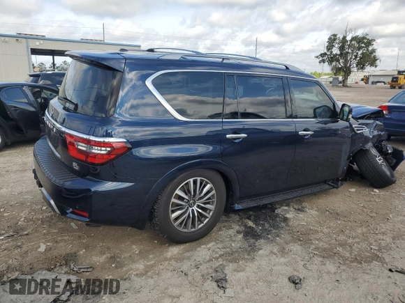 2023 Nissan Armada SL with VIN JN8AY2BC4P9180982, listed as a Copart auction lot 71294334 with 6,575 mi miles and Non Repairable. Bid and sale history available at carsss.com. Image 3.