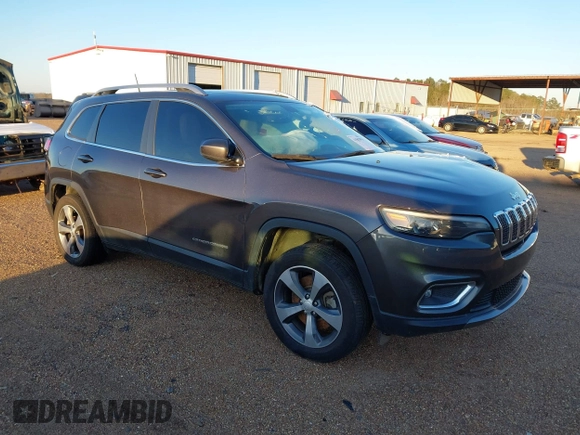 2020 Jeep Cherokee Limited with VIN 1C4PJLDN0LD552064, listed as a IAAI auction lot 41567994 with 74,816 mi miles. Bid and sale history available at carsss.com. Image 1.