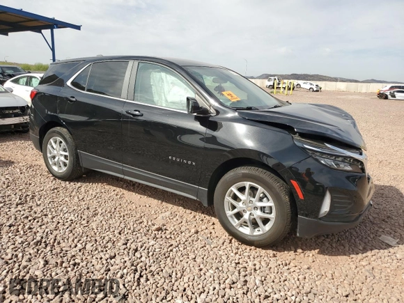 2022 Chevrolet Equinox LT with VIN 3GNAXKEV3NL113961, listed as a Copart auction lot 50740045 with 49,555 mi miles and Salvage Title. Bid and sale history available at DreamBid. Image 4.