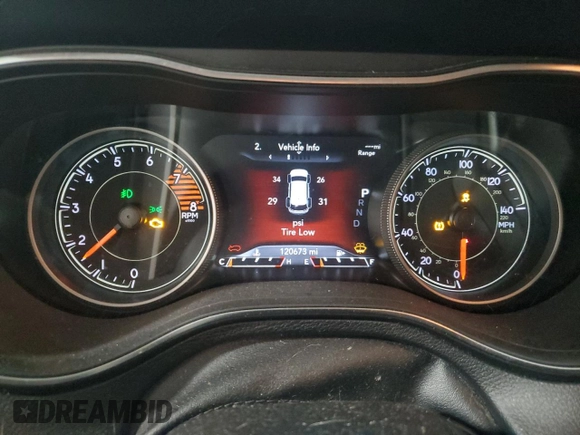 2019 Jeep Cherokee Trailhawk with VIN 1C4PJMBXXKD362555, listed as a Copart auction lot 88888565 with 120,673 mi miles and Salvage Title. Bid and sale history available at DreamBid. Image 9.