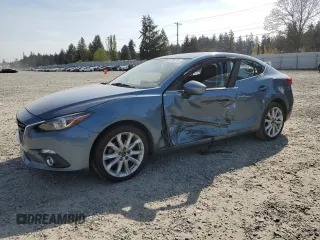 2015 Mazda 3 S Grand Touring with VIN JM1BM1W32F1220361, listed as a Copart auction lot 54720745 with 71,960 mi miles and Salvage Title. Bid and sale history available at DreamBid. Image 1.
