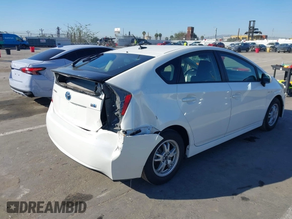 2011 Toyota Prius I with VIN JTDKN3DU6B1342882, listed as a IAAI auction lot 41763788 with 137,120 mi miles. Bid and sale history available at carsss.com. Image 6.