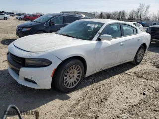 2016 Dodge Charger Police with VIN 2C3CDXKT6GH223543, listed as a Copart auction lot 48528295 with 112,421 mi miles and Clean Title. Bid and sale history available at carsss.com. Image 1.