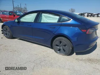 2022 Tesla Model 3 Long Range with VIN 5YJ3E1EB6NF249443, listed as a Copart auction lot 42940215 with Not Provided miles and Salvage Title. Bid and sale history available at DreamBid. Image 2.