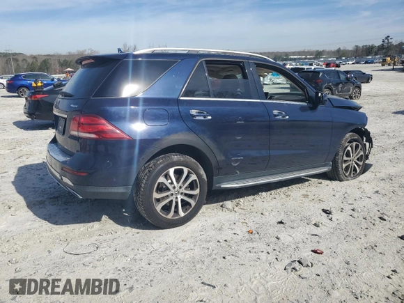 2018 Mercedes-Benz GLE 350 with VIN 4JGDA5HB2JB178155, listed as a Copart auction lot 49812255 with 84,324 mi miles and Salvage Title. Bid and sale history available at DreamBid. Image 3.