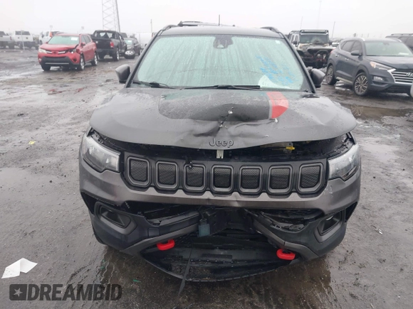 2022 Jeep Compass Trailhawk with VIN 3C4NJDDB5NT162979, listed as a IAAI auction lot 41535004 with 22,354 mi miles and . Bid and sale history available at DreamBid. Image 6.