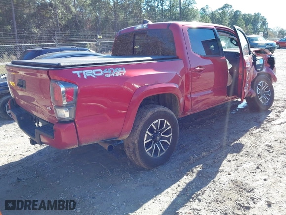 2023 Toyota Tacoma 4WD SR with VIN 3TYCZ5AN2PT165019, listed as a IAAI auction lot 41672156 with 32,813 mi miles. Bid and sale history available at carsss.com. Image 4.