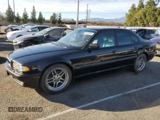 2001 BMW 7 Series 740iA with VIN WBAGG83461DN88498, listed as a Copart auction lot 86143924 with 0 mi miles and Clean Title. Bid and sale history available at carsss.com. Image 1.