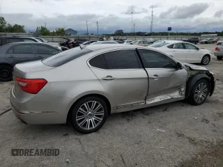 2014 Kia Cadenza Premium with VIN KNALN4D79E5126958, listed as a Copart auction lot 73138304 with 49,163 mi miles and Salvage Title. Bid and sale history available at carsss.com. Image 3.