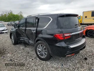 2019 Infiniti QX80 Luxe z VIN JN8AZ2NE4K9233361, wystawiony jako Copart lot #55152495 z przebiegiem 100 382 mil mil oraz Szkoda całkowita • Salvage title. Historia ofert i sprzedaży dostępna na DreamBid. Obrazek 2.