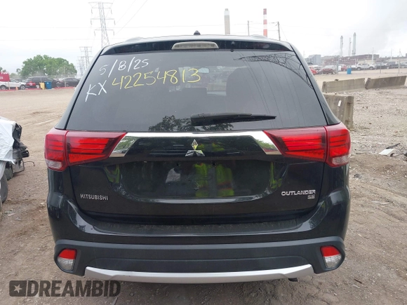 2016 Mitsubishi Outlander SE with VIN JA4AZ3A39GZ011728, listed as a IAAI auction lot 42254813 with 158,875 mi miles and . Bid and sale history available at DreamBid. Image 16.
