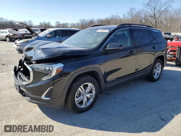 2020 GMC Terrain SLE with VIN 3GKALTEV1LL195653, listed as a Copart auction lot 47785085 with 95,480 mi miles and Salvage Title. Bid and sale history available at carsss.com. Image 1.