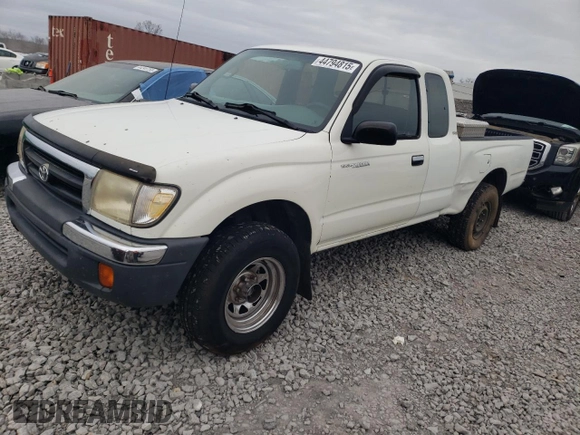 1998 Toyota Tacoma with VIN 4TAWN72NXWZ124547, listed as a Copart auction lot 44794815 with 242,757 mi miles and Salvage Title. Bid and sale history available at DreamBid. Image 1.